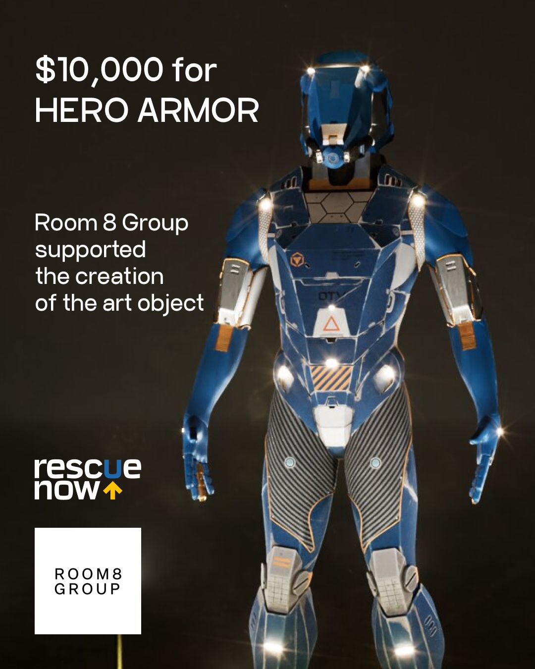 Room 8 Group supports HERO ARMOR art installation at ... — Hero Armor, Ukrainian memorial sculpture for Burning Man 2026