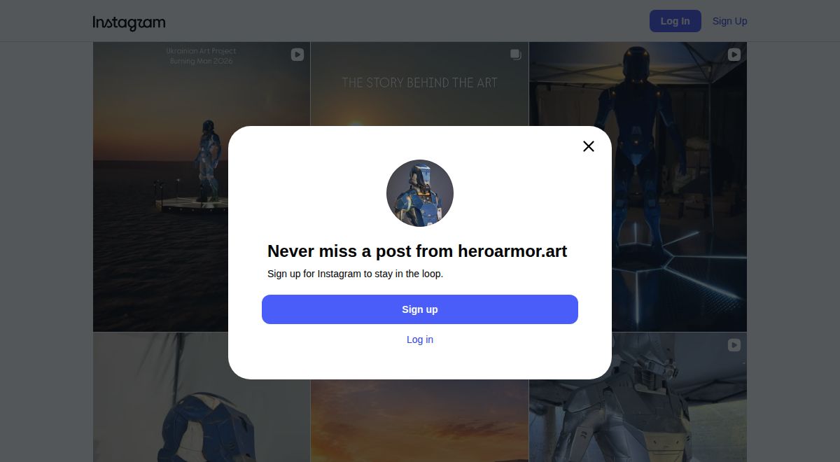 Every project has a beginning. This is ours. A year ago, I could ... — Hero Armor, Ukrainian memorial sculpture for Burning Man 2026